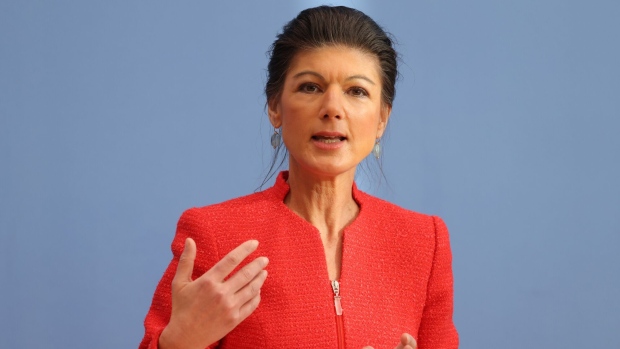 Sahra Wagenknecht announces the official launch of her new political party in Berlin on Jan. 8.