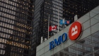 Bank of Montreal in the financial district of Toronto, Ontario, Canada, on Wednesday, Nov. 8, 2023. The S&P/TSX Composite rose 0.3%, with six of 11 sectors higher, led by energy stocks. Photographer: Chloe Ellingson/Bloomberg