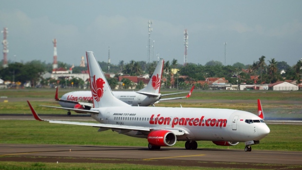 Lion Air Group AG aircraft at Soekarno-Hatta International Airport in Jakarta, Indonesia, on Sunday, Sept. 4, 2022. PT Garuda Indonesia has signed a financing facility agreement with state-owned asset management firm PT Perusahaan Pengelola Aset for fleet restoration and maintenance of aircraft spare parts. Photographer: Dimas Ardian/Bloomberg