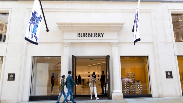 The Burberry luxury boutique on Bond Street in London.
