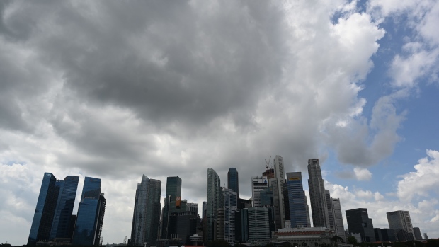 The city skyline in Singapore. Photographer: Rosland Rahman/AFP/Getty Images