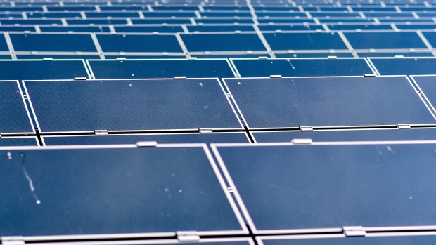 Solar panels. Photographer: James MacDonald/Bloomberg