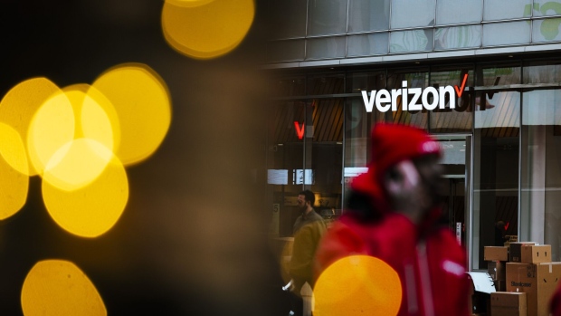 A Verizon store in New York, US, on Friday, Jan. 12, 2024. Verizon Communications Inc. is scheduled to release earnings figures on January 23.
