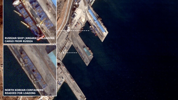 Port of Najin in North Korea on Dec. 9. Analysis by Open Nuclear Network. Source: Planet Labs Inc.