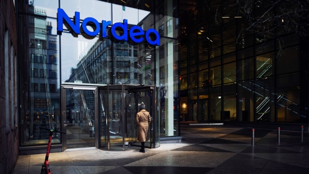 The Swedish headquarters of Nordea Bank Abp in Stockholm, Sweden, on Thursday, Jan. 27, 2022. Nordea Bank will report earnings on Feb. 3. Photographer: Mikael Sjoberg/Bloomberg