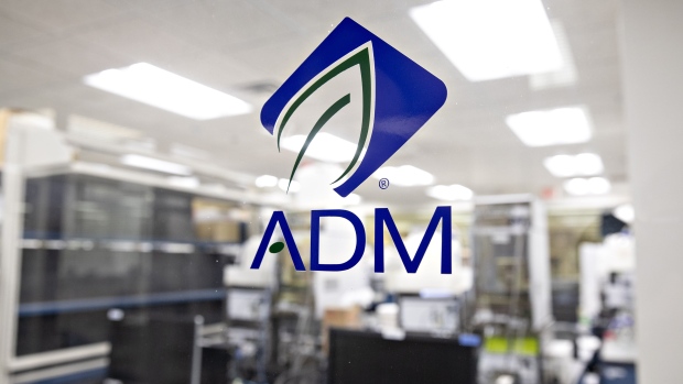 Signage at the Archer-Daniels Midland Co. (ADM) Science and Technology Center in Decatur, Illinois, U.S., on Tuesday, Dec. 3, 2019. The nutrition business was key to the ADM's ability to weather the pandemic. While supply chain disruptions initially hurt many of its commodity rivals, ADM has seen a jump in demand for probiotics and other such products as consumers focus on boosting their immune systems in a virus-stricken world.