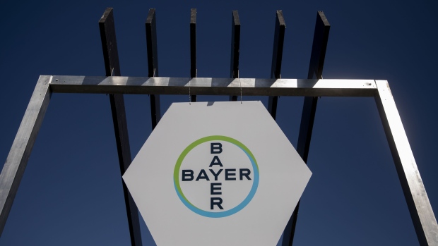 Bayer AG signage. Photographer: Daniel Acker/Bloomberg