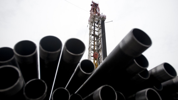 Drilling pipes at an EQT hydraulic fracturing site in Washington Township, Pennsylvania. Photographer: Ty Wright/Bloomberg