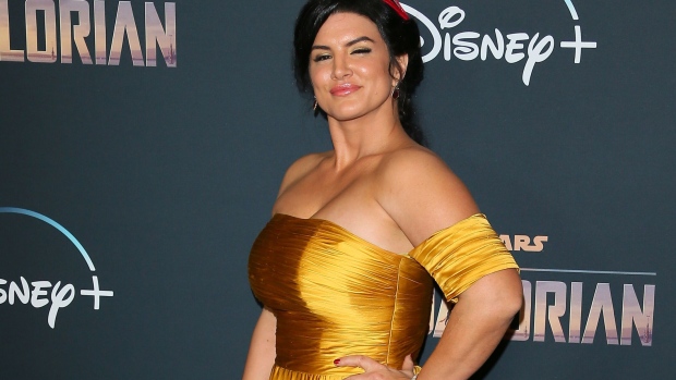 LOS ANGELES, CALIFORNIA - NOVEMBER 13: Gina Carano attends the premiere of Disney+'s "The Mandalorian" at the El Capitan Theatre on November 13, 2019 in Los Angeles, California. (Photo by Jean Baptiste Lacroix/Getty Images)