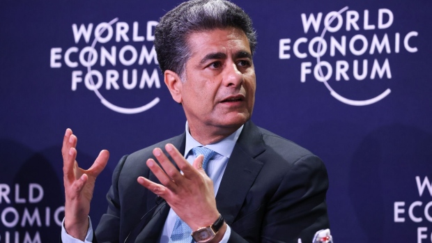 Punit Renjen, chief executive officer of Deloitte LLP, during a panel session on day two of the World Economic Forum (WEF) in Davos, Switzerland, on Tuesday, May 24, 2022. The annual Davos gathering of political leaders, top executives and celebrities runs from May 22 to 26.