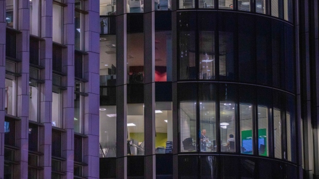 An office building in London. Photographer: Jason Alden/Bloomberg