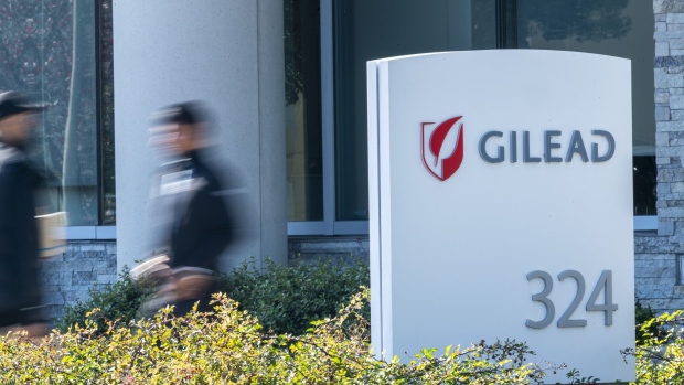 The Gilead headquarters in Foster City, California, US, on Monday, Jan. 29, 2024. Gilead Sciences Inc. is scheduled to release earnings figures on February 6. Photographer: David Paul Morris/Bloomberg