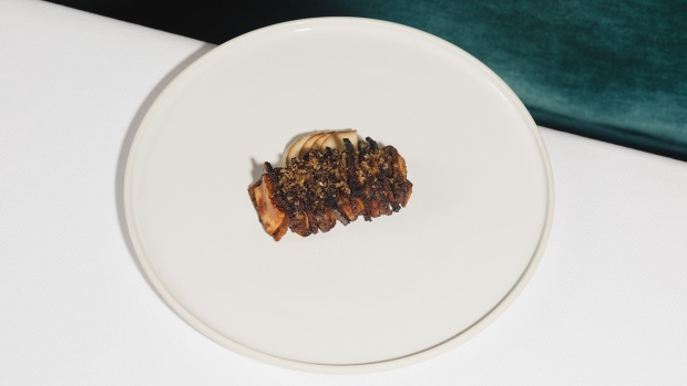 Mitake mushrooms with seitan will be on the menu at Eleven Madison Park for the collaborative dinners. Photographer: Lanna Apisukh/Bloomberg