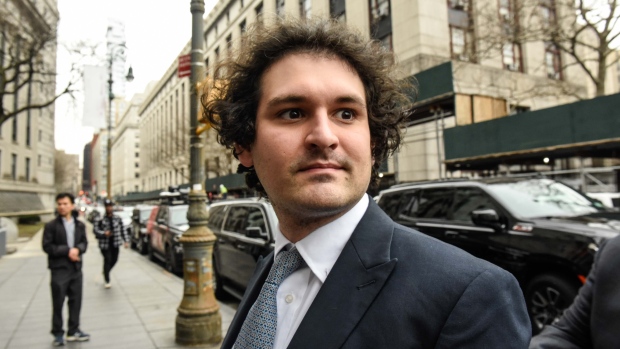 Sam Bankman-Fried, co-founder of FTX Cryptocurrency Derivatives Exchange, arrives at court in New York, US, on Thursday, Feb. 16, 2023. US prosecutors said their discovery that Bankman-Fried used a virtual private network to access the internet on two recent occasions raises concerns that the FTX co-founder could be hiding his online activities.