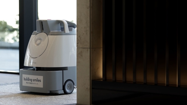 A SoftBank Robotics Group Corp. Whiz autonomous vacuum sweeper. Photographer: Kiyoshi Ota/Bloomberg