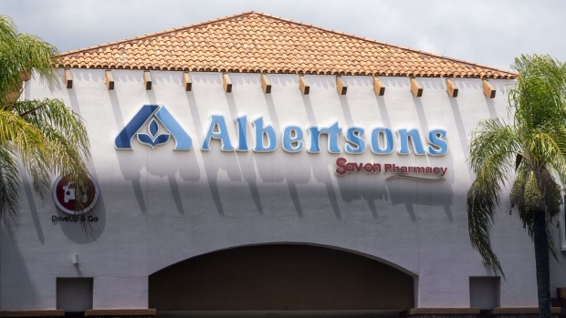 An Albertsons supermarket in Upland, California, US, on Wednesday, June 7, 2023. Albertsons Cos released earnings figures on July 25. Photographer: Kyle Grillot/Bloomberg