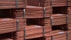 Newly-formed copper cathode sheets 