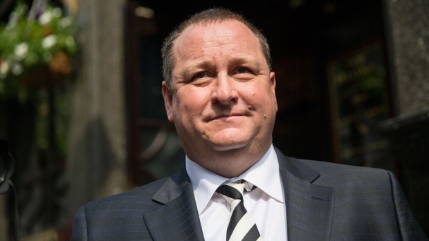Mike Ashley, billionaire founder of Sports Direct International Plc, arrives to give evidence at a Business, Innovation and Skills parliamentary select committee hearing on working practices at Sports Direct, in London, U.K., on Tuesday, June 7, 2016. Sports Direct retails a wide range of branded sports, fashion and leisurewear clothing and accessories.