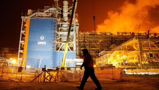 The Yamal LNG plant on the Yamal Peninsula. Photographer: Maxim Zmeyev/AFP/Getty Images