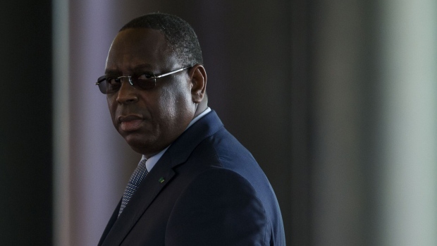 Macky Sall, Senegal’s president, arrives for the International Forum on Peace and Security In Africa, in Dakar, Senegal, on Monday, Dec. 5, 2016.