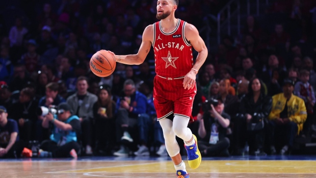 Stephen Curry during the 2024 NBA All-Star Game.