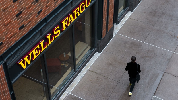 A Wells Fargo bank branch in New York.