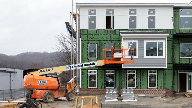 Construction at an affordable housing development in Coatesville, in Chester County, Pennsylvania. Photographer: Rachel Wisniewski/Bloomberg