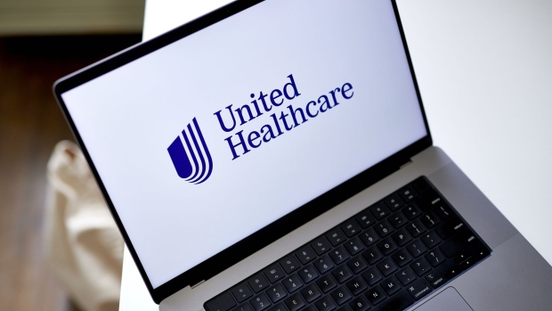 The UnitedHealth logo on a laptop arranged in New York, US, on Friday, July 7, 2023. UnitedHealth Group Inc. is scheduled to release earnings figures on July 14. Photographer: Gabby Jones/Bloomberg