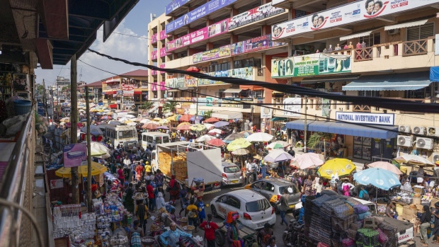 A market in Accra, Ghana.