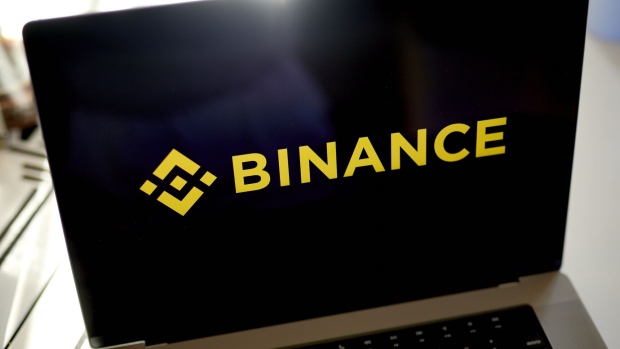 The Binance logo on a laptop computer. Photographer: Gabby Jones/Bloomberg