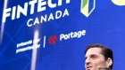 <p>Phil Fayer, founder and chief executive officer of Nuvei Corp., speaks during the Canada FinTech Forum in Montreal last year</p>