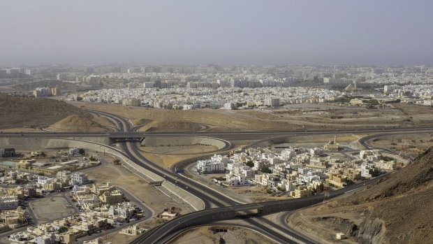 <p>Highways intersect residential housing near Muscat.</p>