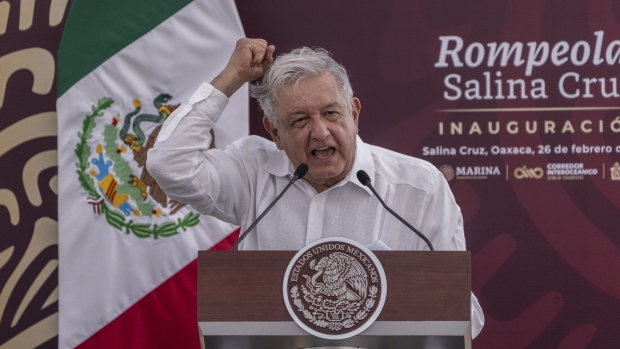 Andrés Manuel López Obrador. Photographer: Alejandro Cegarra/Bloomberg