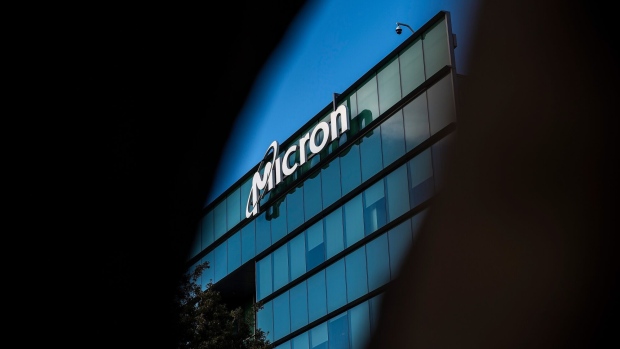Micron offices in San Jose, California, US, on Thursday, Nov. 30, 2023. Micron Technology Inc. is scheduled to release earnings figures on December 20. Photographer: David Paul Morris/Bloomberg