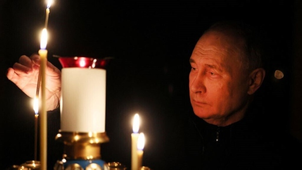 Russia held a national day of mourning after the terrorist attack that killed at least 137 people in Moscow. President Vladimir Putin lit a candle for the victims in a church at his state residence west of the capital. Two of the four suspects admitted their guilt on Sunday, according to the Moscow court’s Telegram. Bloomberg's Bruce Einhorn reports.