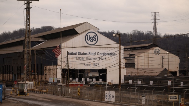 The United States Steel Corp. Edgar Thomson Works steel mill in Braddock, Pennsylvania. Photographer: Justin Merriman/Bloomberg