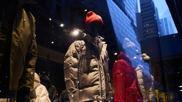 <p>A Canada Goose store on Fifth Avenue in New York.</p>