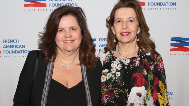 Nathalie Bellon Szabo and Sophie Bellon attend the French American Foundation Annual Gala 2017 in New York.