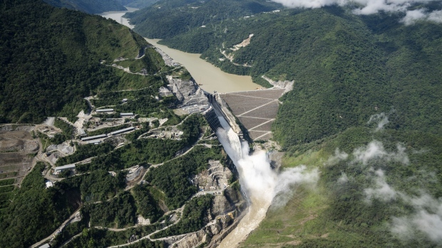 The Hidroituango hydroelectric dam in Ituango, Colombia, on Thursday, Oct. 13, 2022.