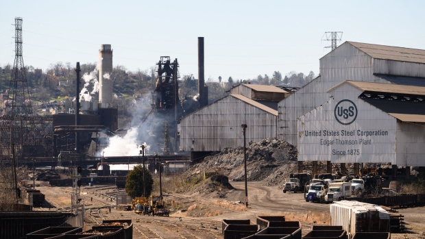 A United States Steel Corp. steel mill in Braddock, Pennsylvania. Photographer: Justin Merriman/Bloomberg