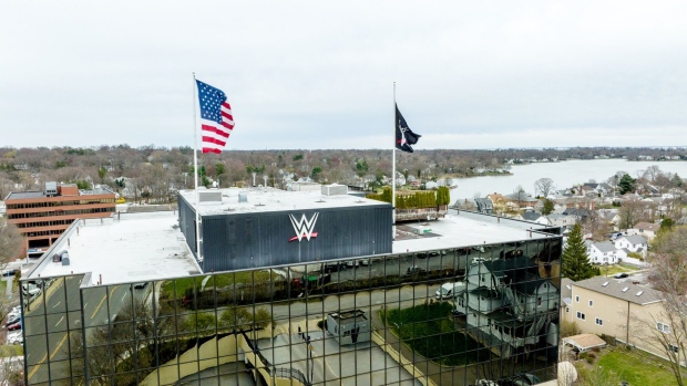 <p>World Wrestling Entertainment Inc. headquarters in Stamford, Connecticut.  Endeavor Group Holdings Inc. is the talent agency and controlling investor in WWE.</p>