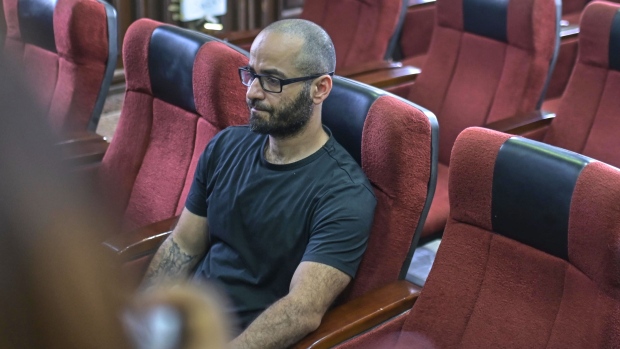 Tigran Gambaryan in court in Abuja, on April 4.