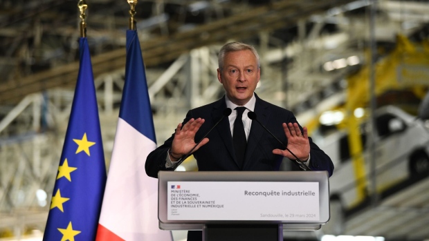 Bruno Le Maire in Le Havre, France, on March 29.