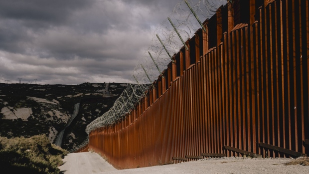 The US-Mexico border wall in Campo, California. Photographer: Mark Abramson/Bloomberg