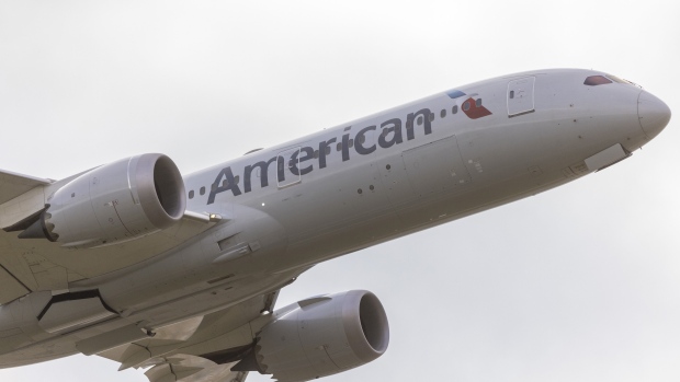 American Airlines has agreed to buy fuel once production begins at Infinium’s West Texas facility, likely in 2026 according to the startup. Photographer: Jason Alden/Bloomberg