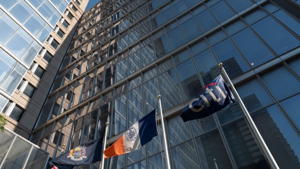 A "Citi" flag flies outside Citigroup headquarters in New York, US, on Thursday, Aug. 4, 2022. Citigroup Inc. is planning a 500-person hiring spree over the next three years for a new wealth division catering to junior employees at private equity offices, consultancies and accounting firms, betting those clients will someday join the ranks of the ultra wealthy. Photographer: Juan Cristobal Cobo/Bloomberg