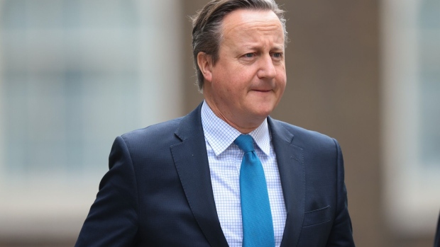 UK Foreign Secretary David Cameron is in the US for talks with government and congressional leaders.
