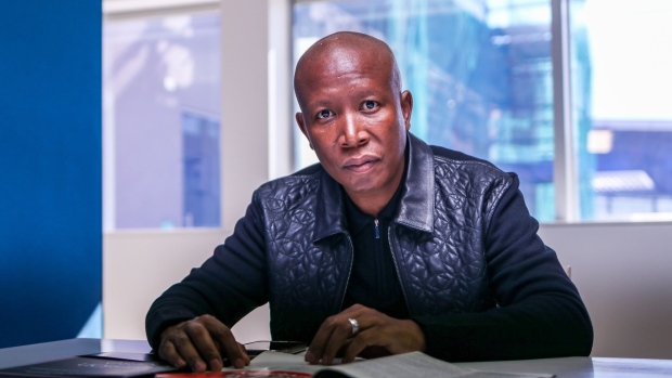 Julius Malema, leader of the Economic Freedom Fighters.
