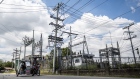 An electric substation in Pampanga province, the Philippines.