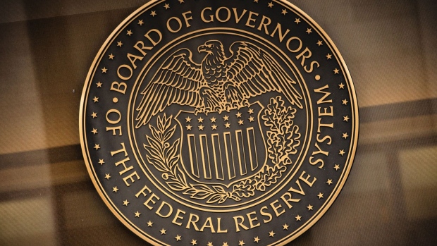 The Federal Reserve crest. Photographer: Samuel Corum/Bloomberg